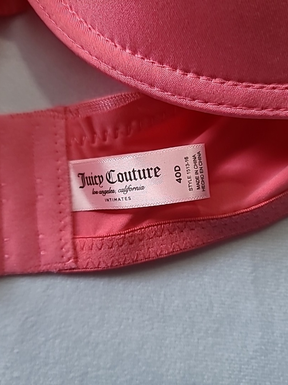 Juicy Couture Bras 2 Pack 40D Underwire Pink Black - Picture 11 of 11